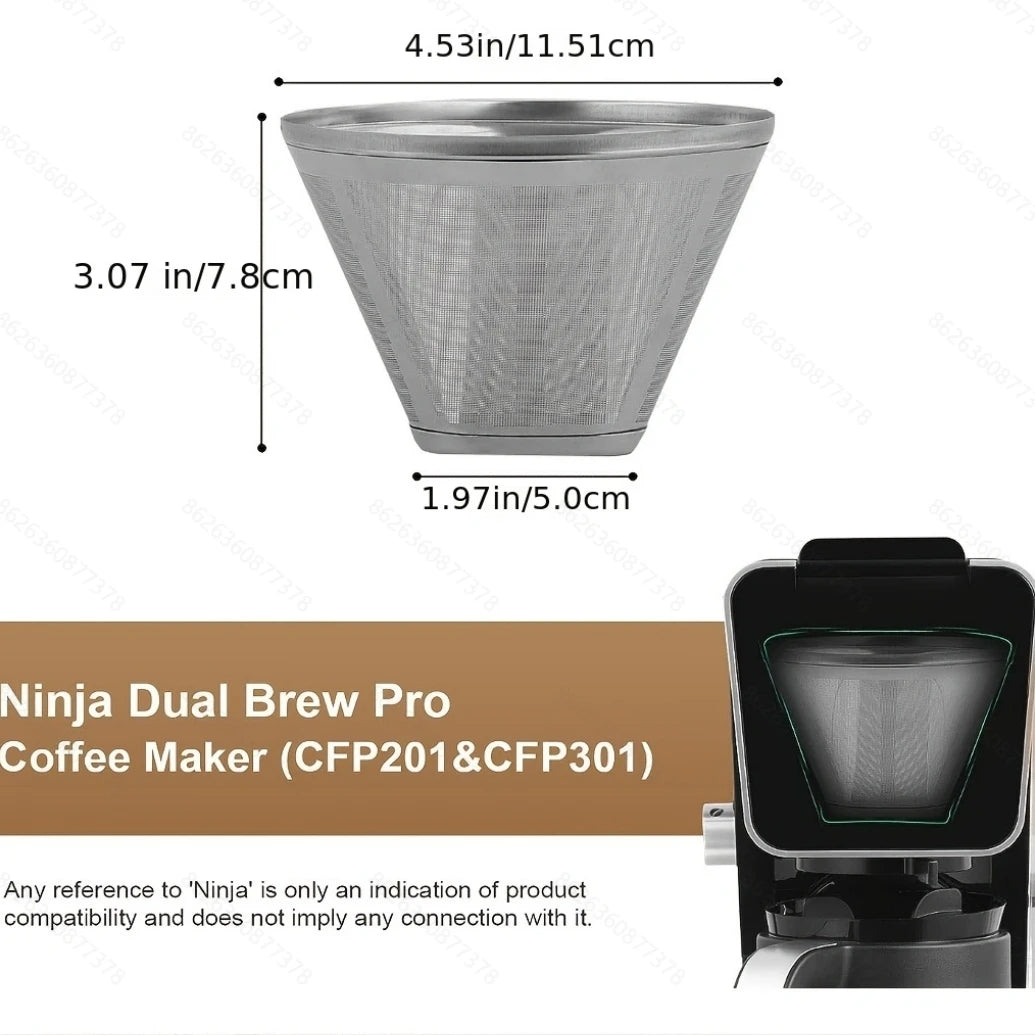 Reusable Coffee Filters Ninja Maker304 Stainless Steel Replacement Qme