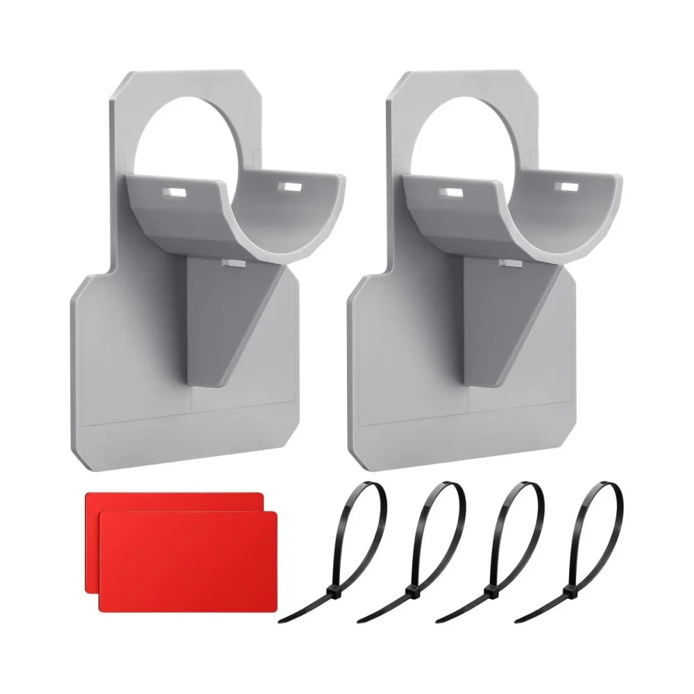 Swimming Pool Pipe Holder 30-37mm Water Pipe Drainage Pipe Mount Supports for Preventing Pipes Sagging Swimming Pool Accessories Qme 2 Set Grey-A