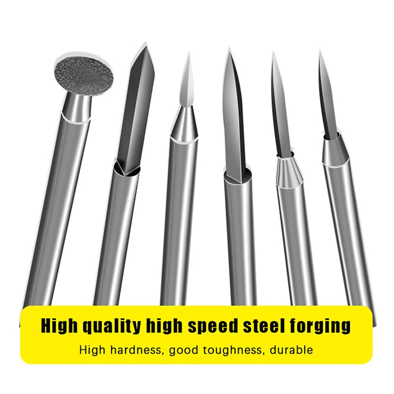 Electric Engraving Drill Accessories Bit Wood Crafts Grinding Tool Qme