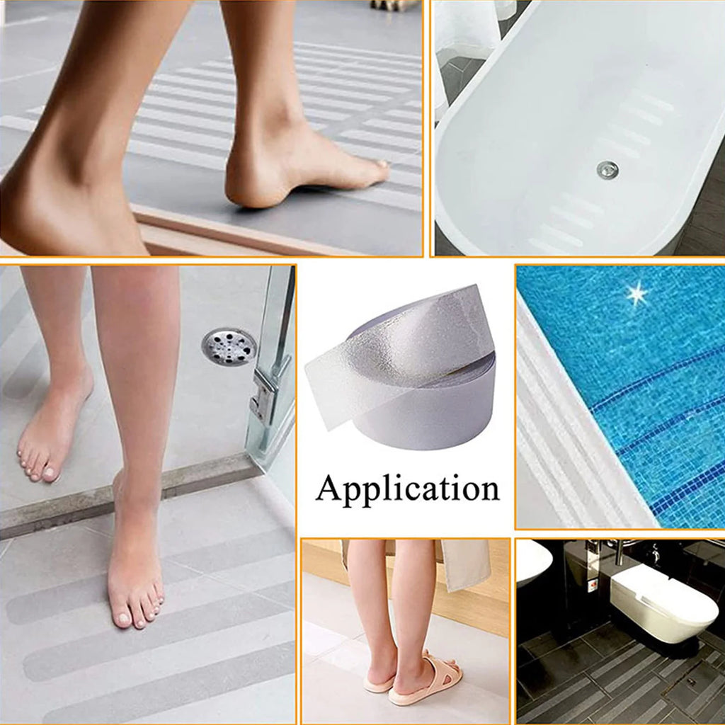 Anti Slip Traction Tape Waterproof Adhesive for Stairs, Tread Step, Indoor, Outdoor Qme