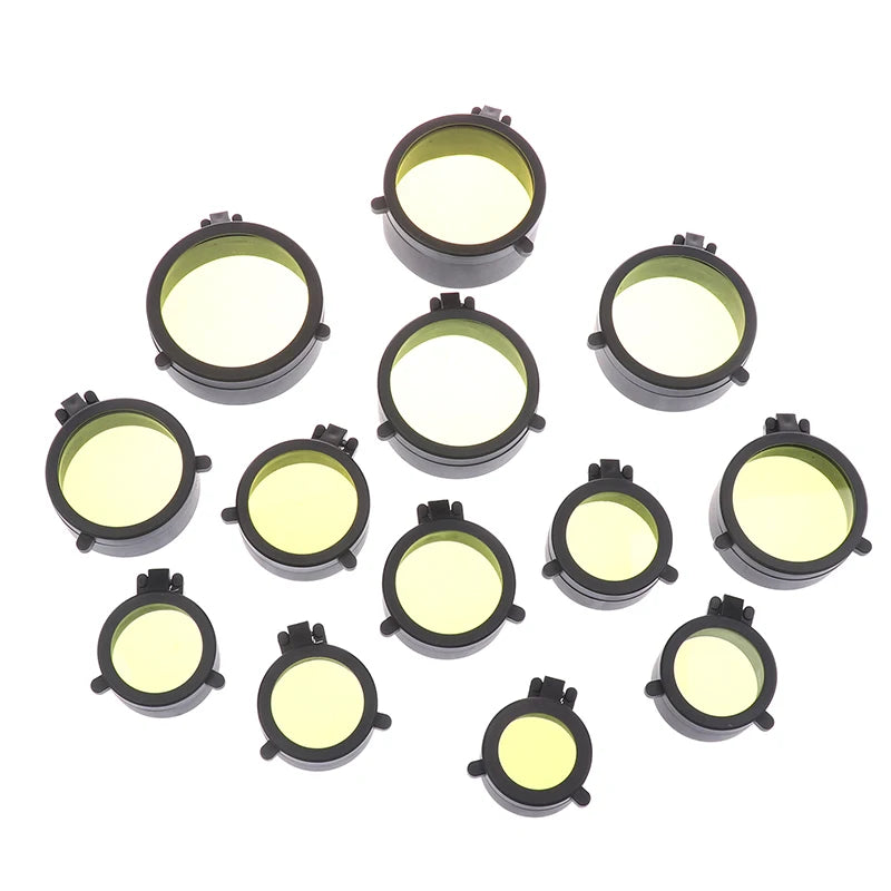 Rifle Scope Lens Cover Spring Up Quick Flip Openning Dustproof Qme