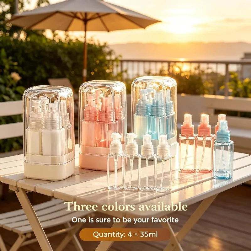 1 Portable Travel Bottle Leakproof Multicolor Pump Spray Containers Qme