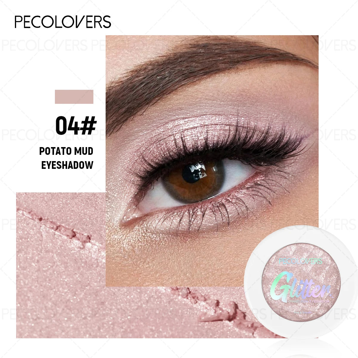 Mashed Potato Eye Shadow Highlighter Brightening Eyes Long-lasting Qme 04