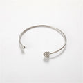 Cute Charm Bracelet Bangles Bijoux Fashion Love With Heart-Shaped Crystal Bracelet Double Opening Accessories Wholesales Qme 1