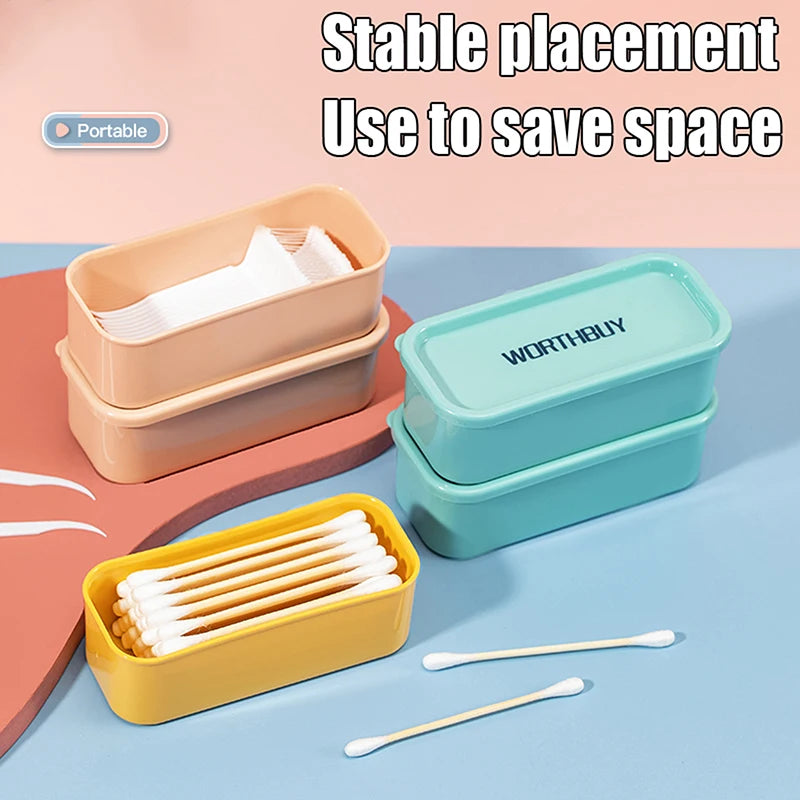 Portable Travel Box Cotton Swab Holder Case Detal Floss Jewelry Qme