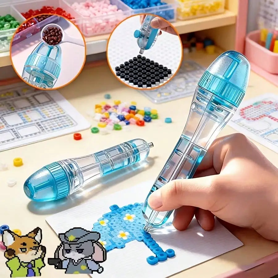 Bead Pen Tip 3D Pixel Puzzles Featuring Automatic Mechanism It Has Qme