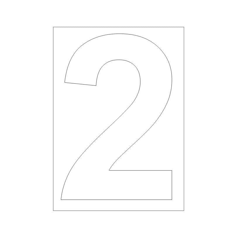 Self-adhesive Trash Can Labels Wheelie Bin Number Sticker Durable Qme A2