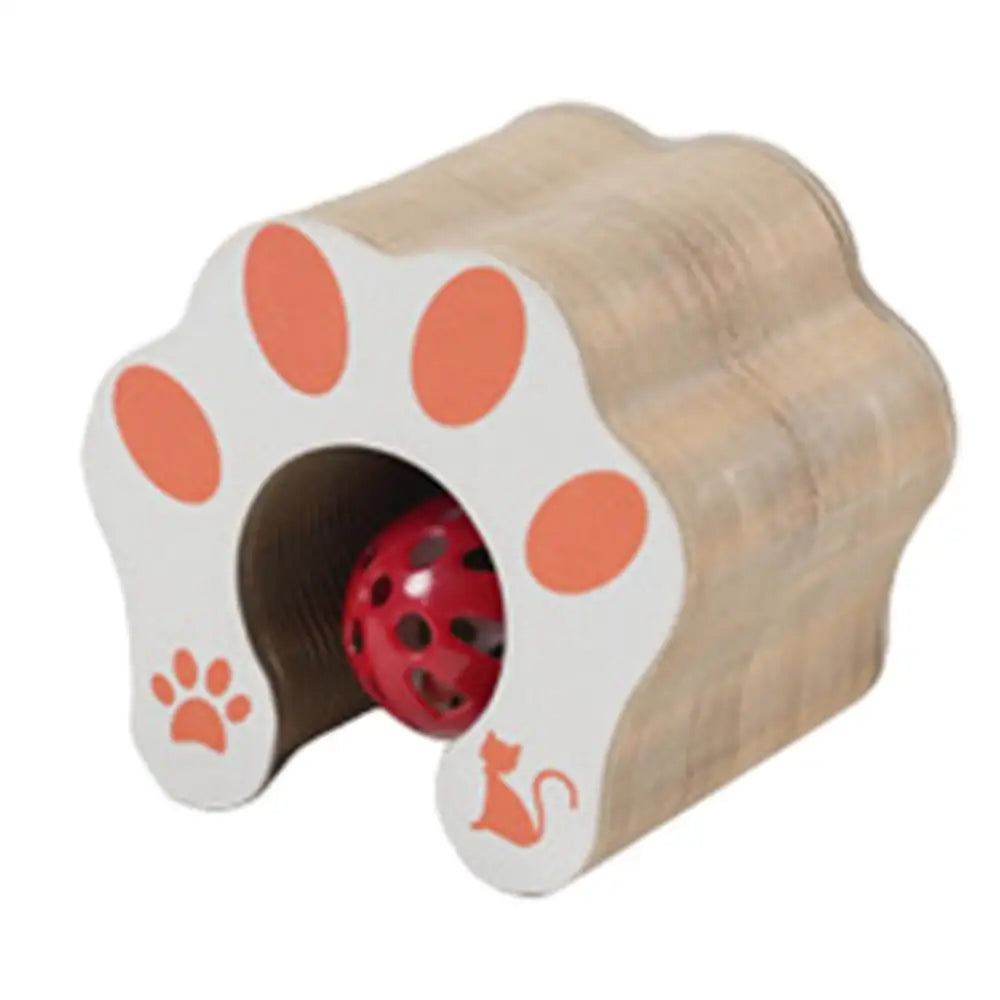 Cat Organ Scratch Foldable Ball Track Toy Pet Games Hunting Qme A
