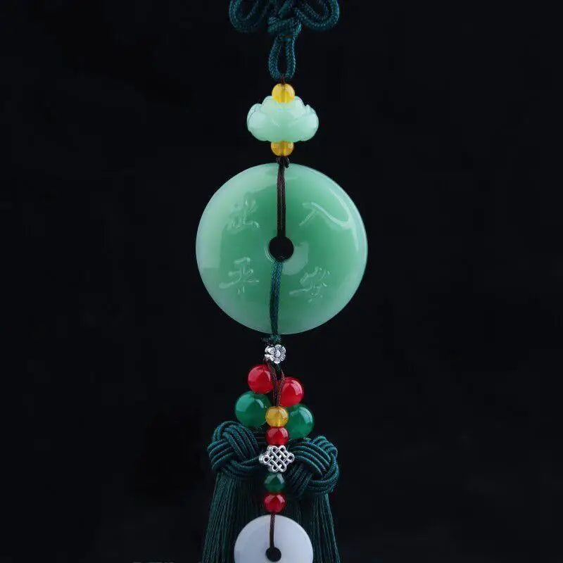 1pc Chinese Luck Car Accessory Rearview Mirror Pendant Suitable For For Asian Culture Decor & Driving Amulet Qme