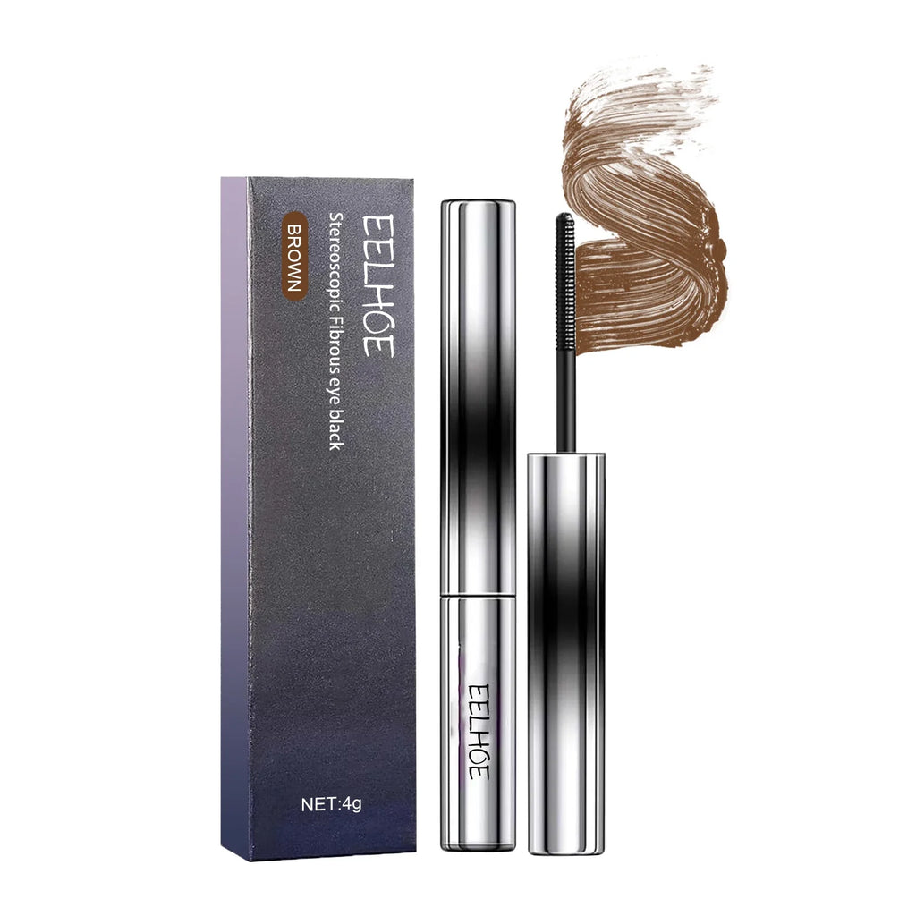 Curling Mascara Thick Waterproof Lengthening Black/brown Eyelash Styling Lash Extension Eye Lashes Brush Makeup Eye-Cosmetics Qme brown 1pcs
