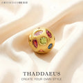 Bead Colourful Stones 925 Sterling Silver European DIY Jewelry Accessorie Lucky Charm Bohemia Gift For Women Qme Default Title