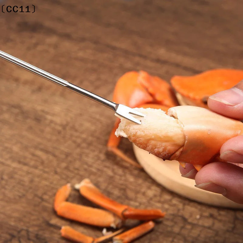 Seafood Crackers Crab Forks Lobster Opener Clip Leg Sheller Nuts Qme