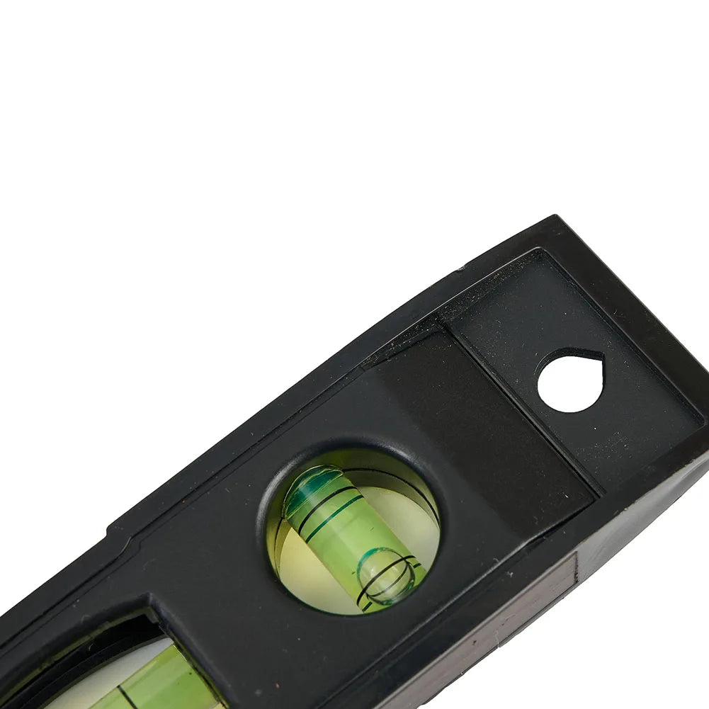 Horizontal Ruler 3 Bubble Spirit Level Magnetic ABS Shell Mini Pocket Portable Spirit Level Tool Measure Tool Machinery Leveller Qme
