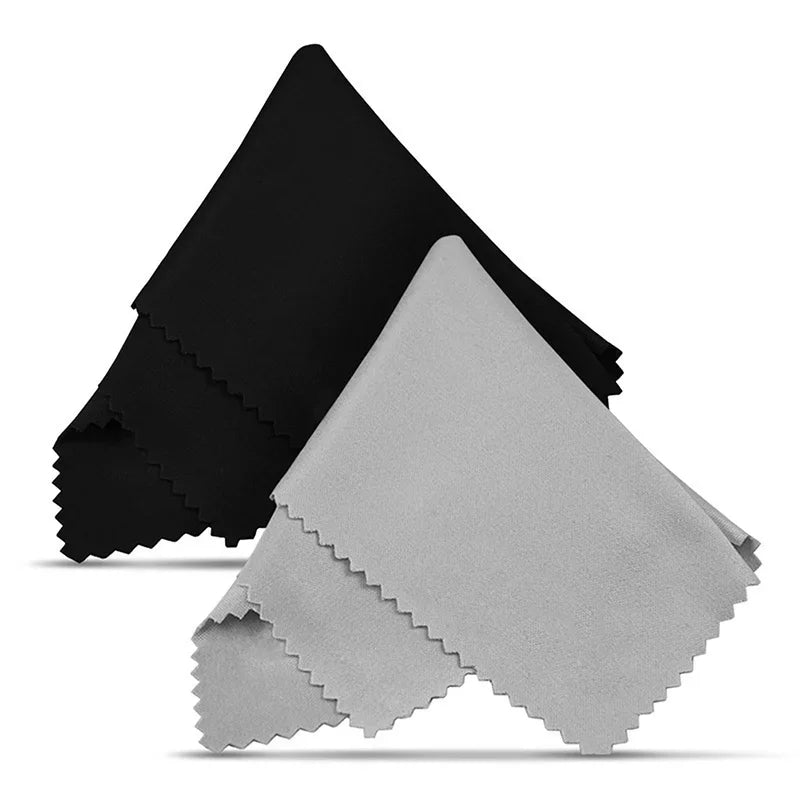 10Pc Ultra-fine Fiber Eyeglass Cloth Sunglasses Lens Cleaning Cloth Double-sided Velvet Instrument Cleaning Cloth Eyeglass Cloth Qme