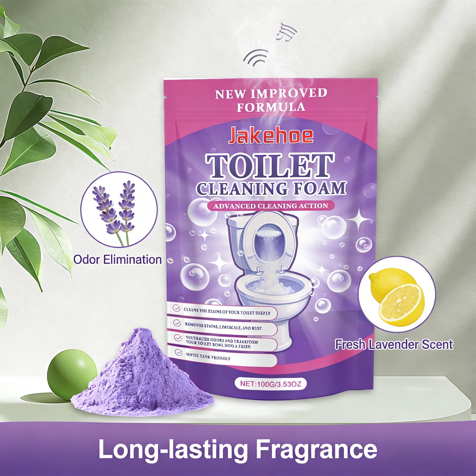 Toilet Cleaning Powder Effectively Removing Stubborn Urinary Scale Eliminate Odors Long Lasting Freshness Toilet Descaling Agent Qme
