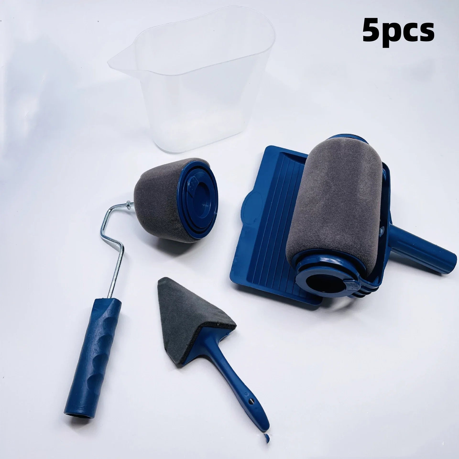 1/7PCS Wall Roller Paint Brush Set Expansion DIY Sponge Self Suction Coat Wall Paint Machine Used for Wall Corner Coating Tools Qme 5pcs