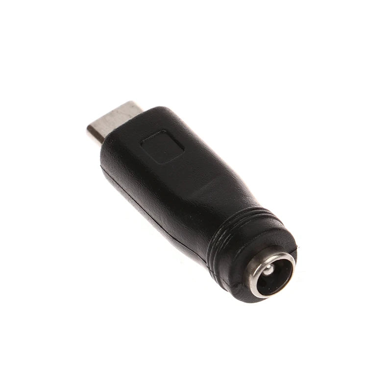 1PC DC Power Adapter Converter 5.5x2.1mm Female Jack To USB Type C Male Connector. Qme
