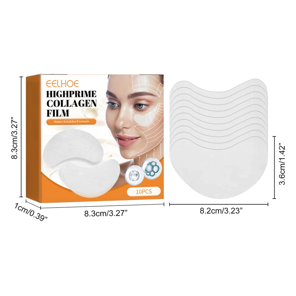 10Pcs Collagen Eye Mask Remove Dark Circles Eyes Bags Anti Wrinkles Lifting Firming Skin Moisturizing Eyes Care Patches skincare Qme