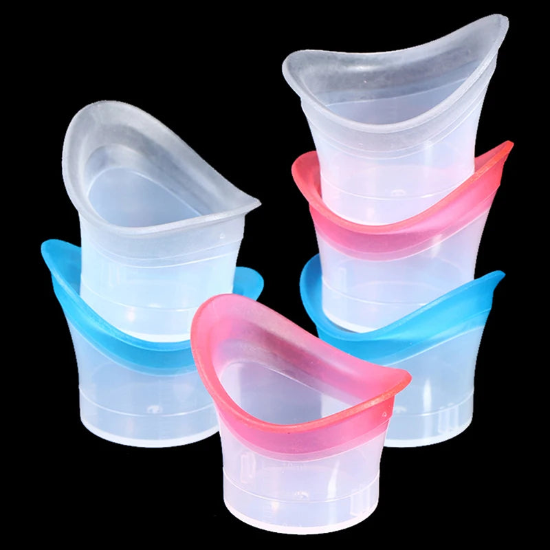 Silicone Eyewash Cup Reusable Soft Eye Bath First Aid Emergency Wash Qme