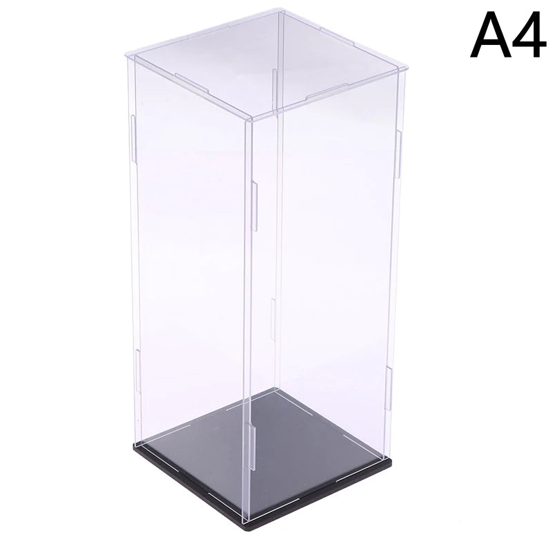 1Pc Transparent Acrylic Display Box Storage Dustproof Protection Display Cabinet Box For Dolls/Toys/Collectibles 22 Sizes Qme 10x10x25cm