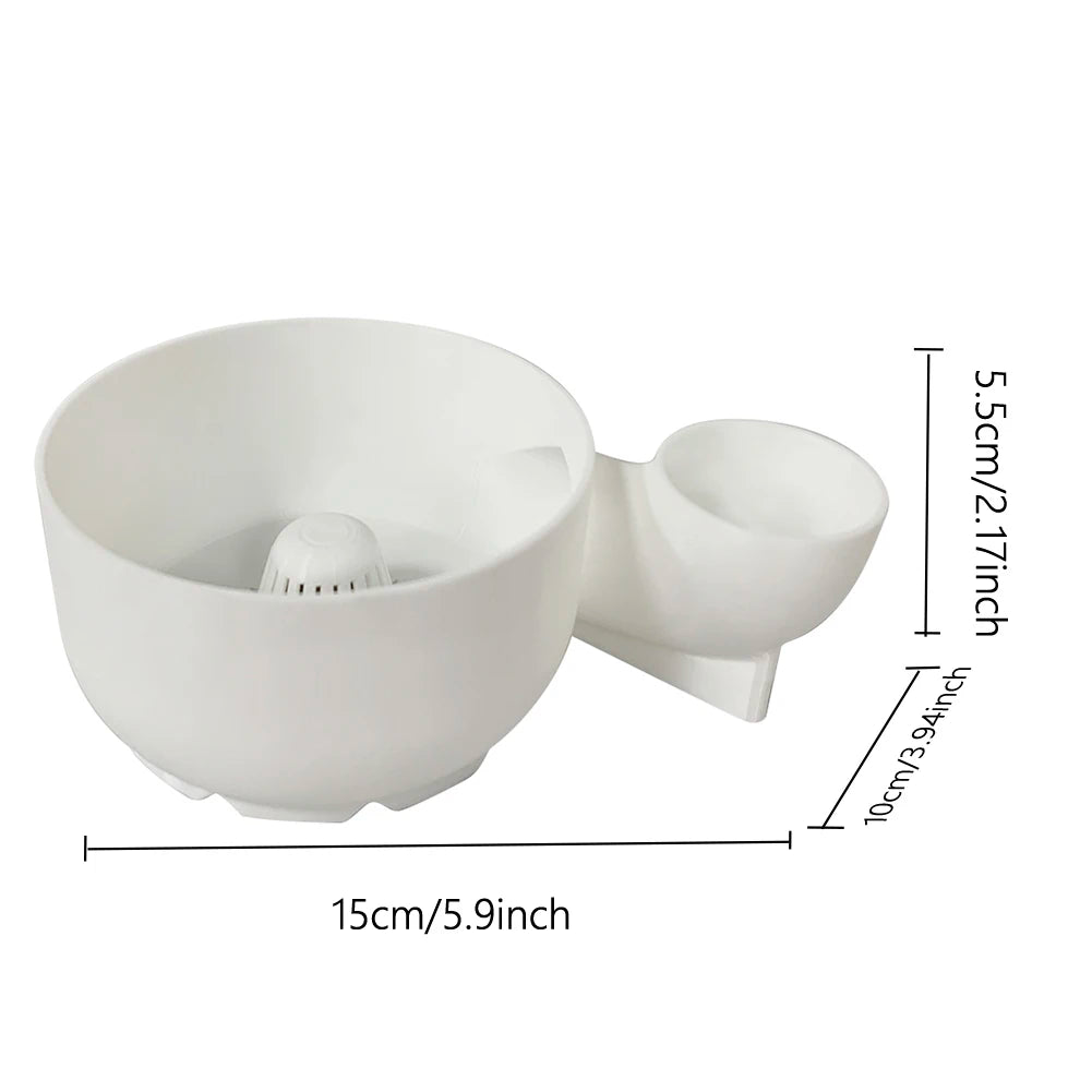 Portable Fruit Wash Bowl Vegetable Washer Fruit Food Washing Washing Spinner Cleaning Basket for Home Kitchen Draining Qme White S