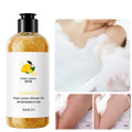 300ml Kiwi Scrub Perfume Shower Gel Deep Cleansing Fragrance Rejuvenating Exfoliating Body Wash Whitening Body Scrub Skin Scrubs Qme Fresh Lemon 300ml