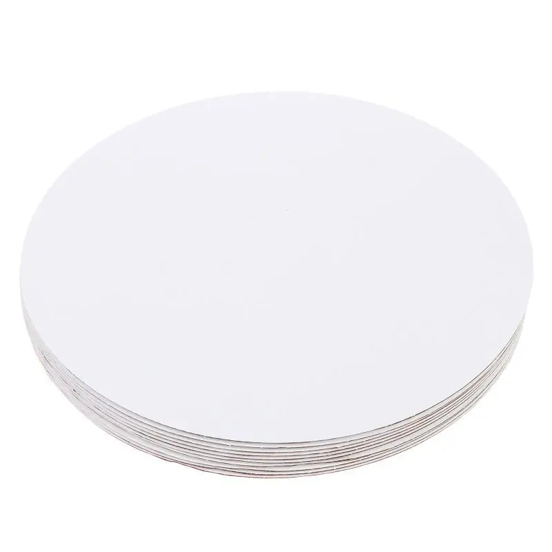 10Pcs 8/10/12 Inch Round Cake Boards Paper Cake Drum Pan For Birthday Wedding Party Cake Cardboard Bottom Tray Qme 12inch