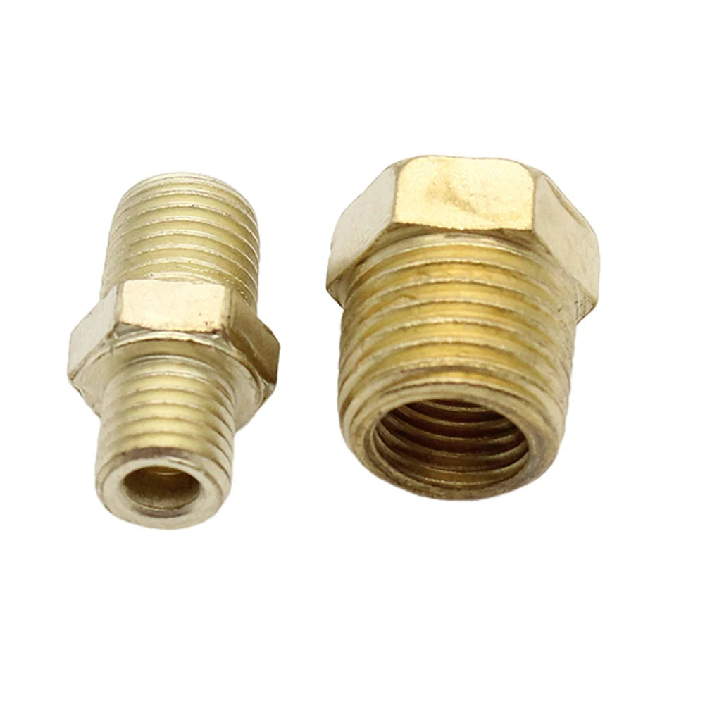 72 Inch Mechanical Oil Pressure Gauge Copper Tubing Installation Kit with Fittings Pressure Gauge Modification Accessories Qme