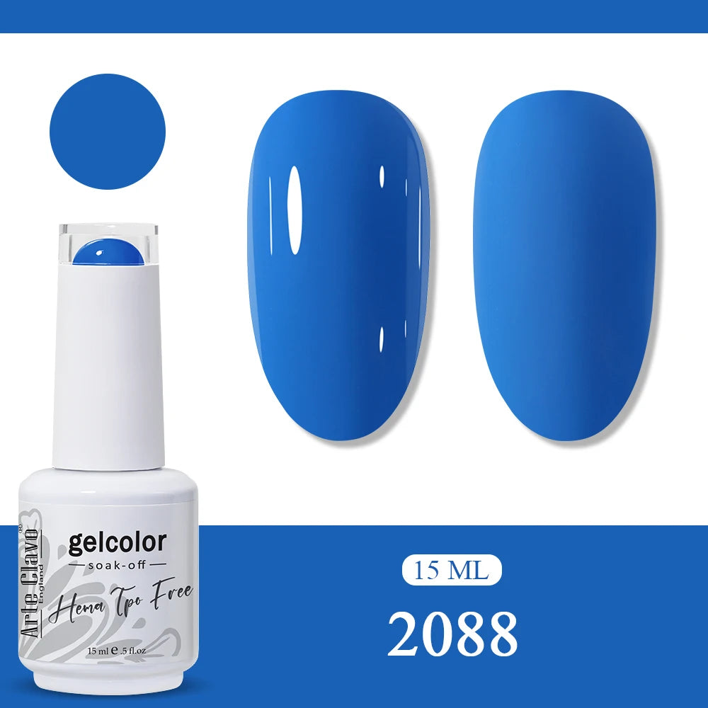 Arte Clavo Neon Rainbow Colors Gel Nail Polish Semi Permanent Art UV
