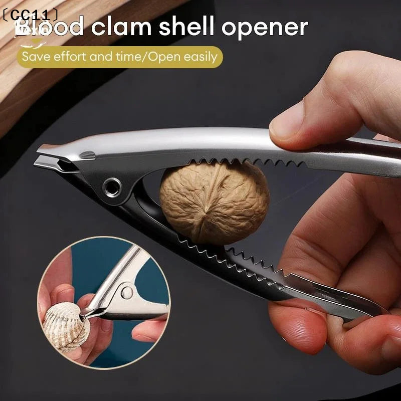 Stainless Steel Clam Opener Labor Saving Non Slip Handle Perfect Home Qme