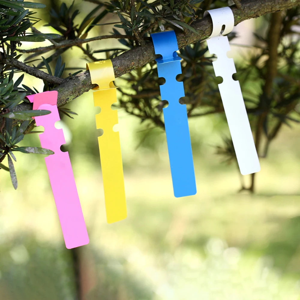 Garden100PCS Pvc Waterproof Ring For Flower Plant Labels, Seedlings, Orchids, Garden Floral Markers, Plastic Signboards Qme