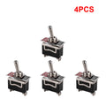 SPST Rocker Switch Heavy Duty Rocker Waterproof Toggle 2Pin Boot Cap Cover Car Boat Rocker Toggle Switch Boot for Auto Car Boat Qme 4PCS