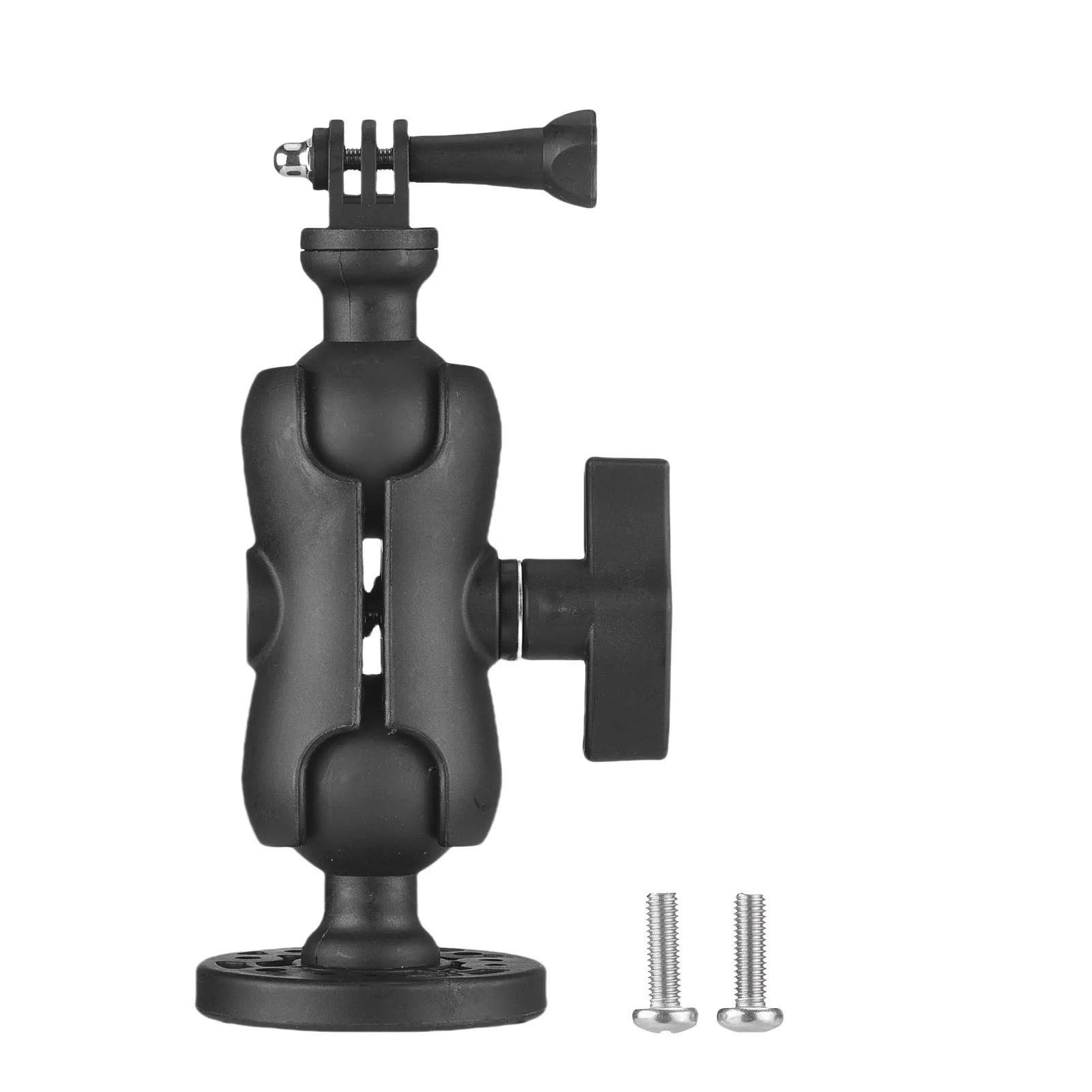 Kayak Camera Mount Kayak Action Camera Mount 360 Degree Adjustable Small Boat Track Cameras Holder Kayak Camera Holder Qme black