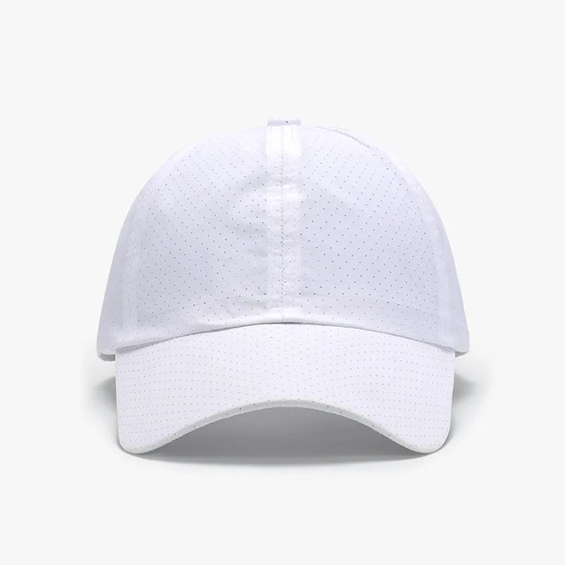 Quick Dry Fishing Hat Ventilated Mesh Long Brim Baseball Cap Outdoor Qme WHITE XXL