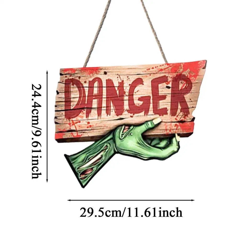 Halloween Decoration Sign Outdoor Holiday Decorative Board Warning Qme F China Mainland