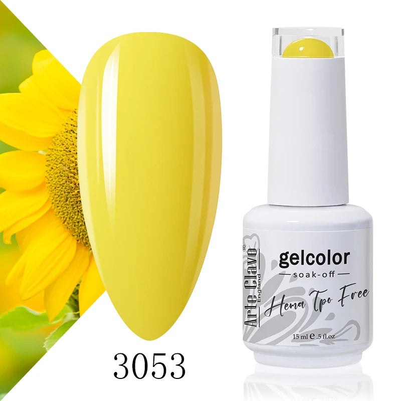 Arte Clavo Colourful Gel Nail Polish Art Varnishes Macaron Semi Qme