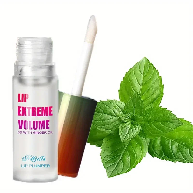 1/2Pcs Ginger And Mint Lip Plumper Oil Radiant,Plumping Lip Volumizing Serum for Smoother,Fuller Lips for Youthful and Sexy Look Qme 1pcs Mint