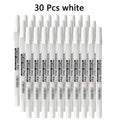 12/20/30 Pack of White Highlighter Pens, Suitable for Graffiti, Outlining for Art Students and Drawing, Ideal Writing Diaries. Qme 30 Pcs white