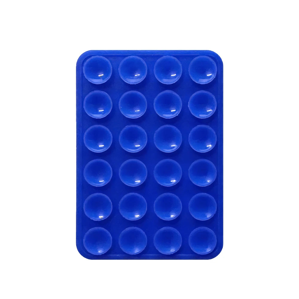 Double-Sided Suction Cup Phone Mount, Silicone Suction Phone Case Adhesive Sticky Phone Grip Hands-Free Phone Grip Phone Stand Qme Blue