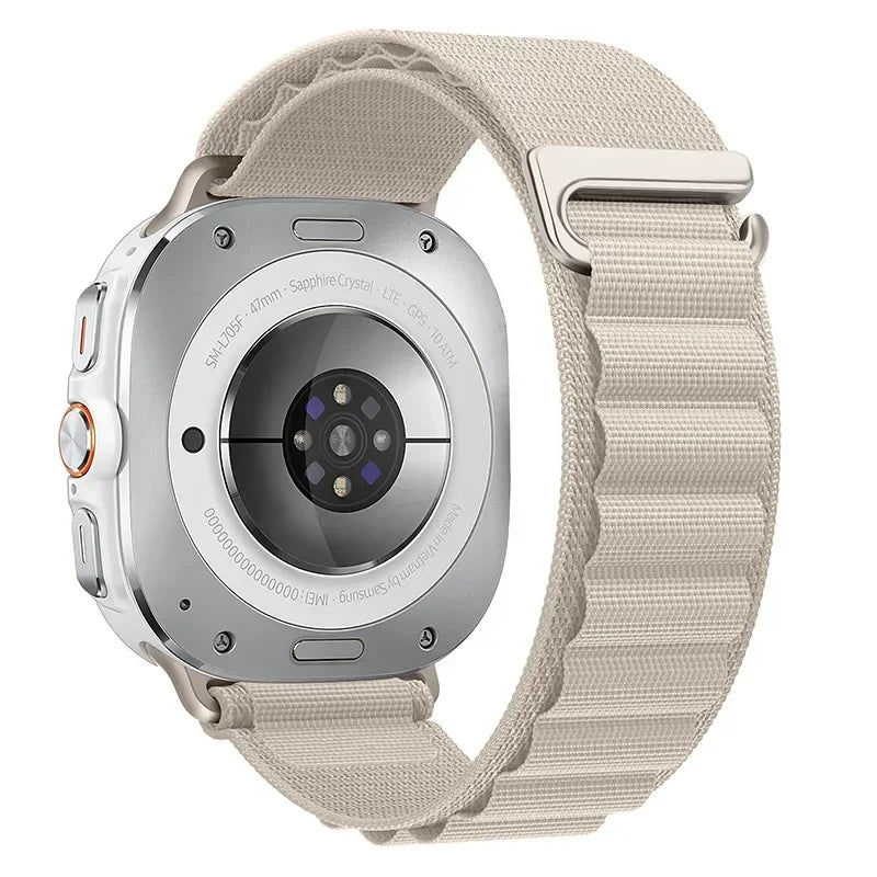 Alpine Loop For Samsung Galaxy Watch 7 Ultra Strap 47mm Accessories Sport Nylon Bracelet correa Galaxy watch ultra band 47 mm Qme Starlight Galaxy Watch Ultra