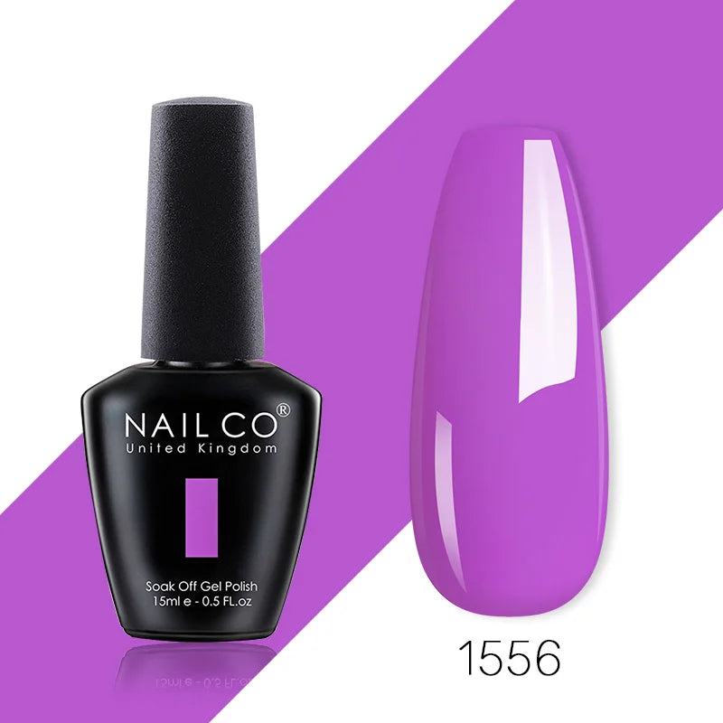 NAILCO 85 Colors Nail Gel UV LED Lacquer Manicure Varnish Hybrid Semi