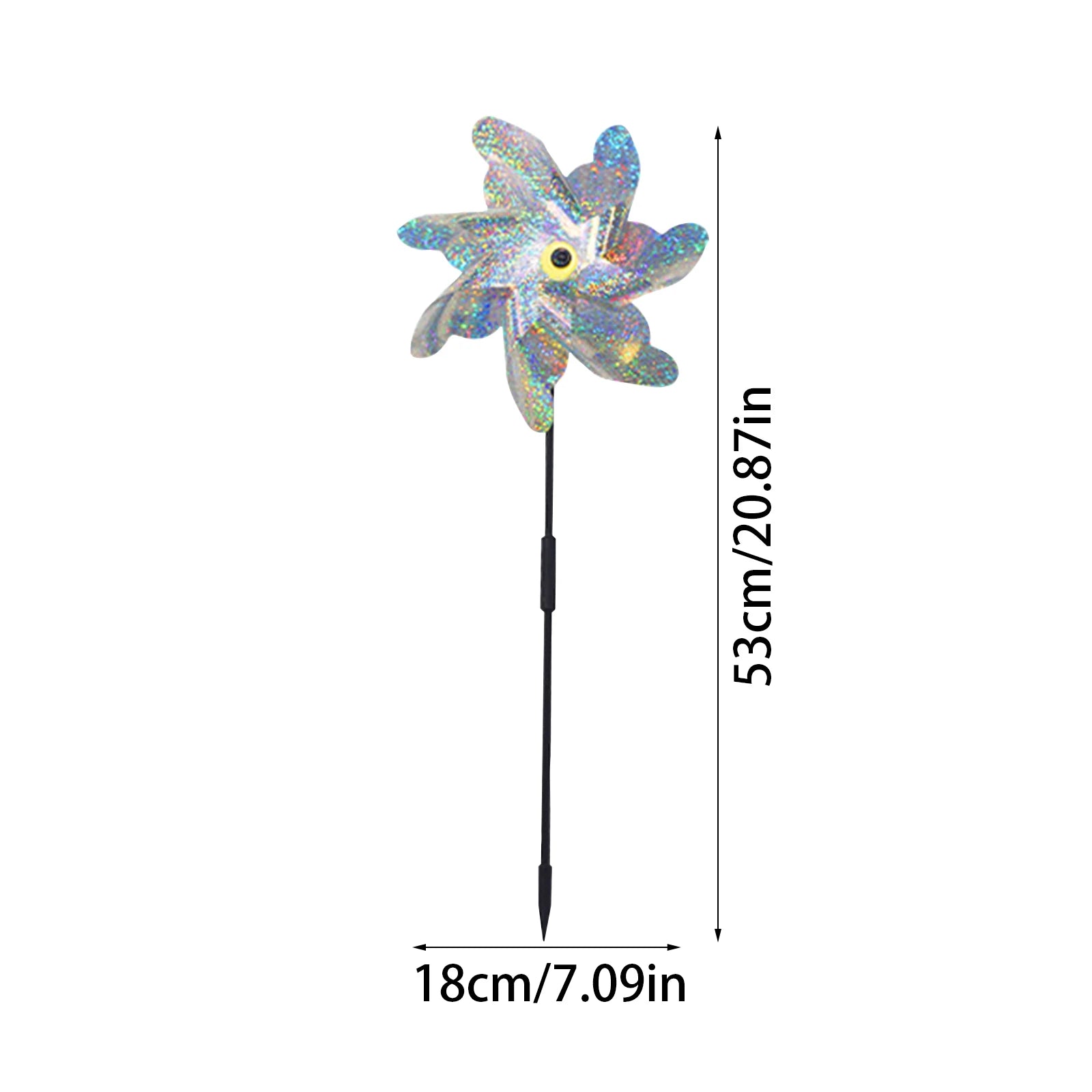 10pcs Windmill Bird Insect Repellent Orchand Garden Decorations Reflective Wind Spinner Outdoor Decor DIY Lawn Windmill Qme