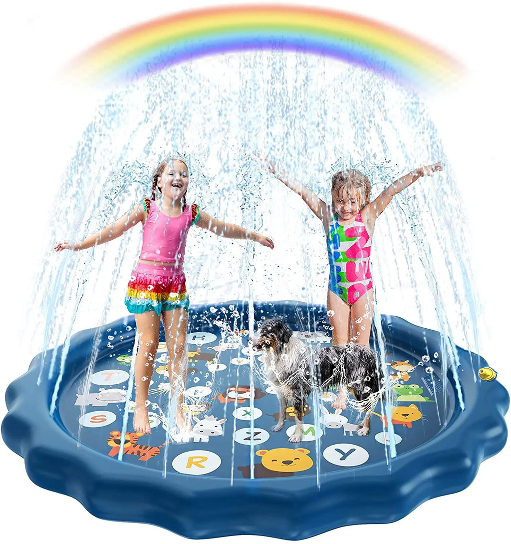 PVC spray mat multiple patterns multiple styles of sprinkler mat summer outdoor children's pet game interactive bath sprinkler t Qme