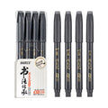 4-Size Calligraphy Pen Set for Writing, Drawing & Hand Lettering, Black Ink Brush Markers for Art, Calligraphy, Sketching Qme 4 Pcs