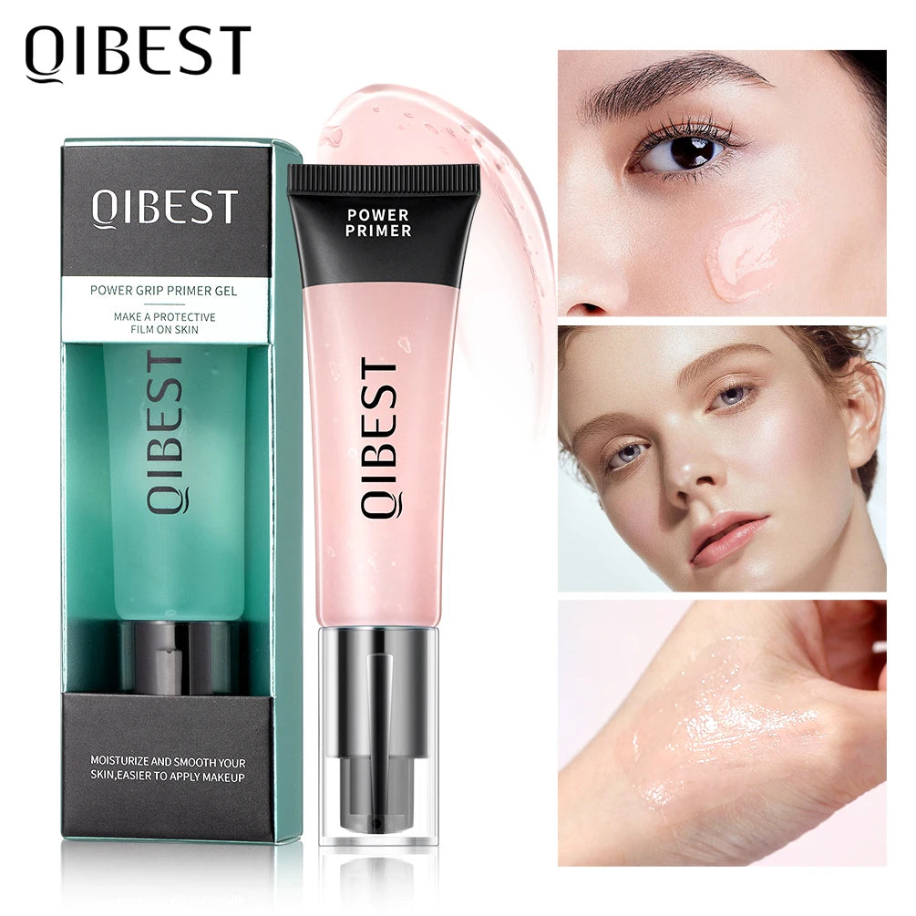 QIBEST 32ml Power Grip Primer Gel Based Hydrating Face Primer For Smoothing Skin Gripping Makeup Invisible Pore Colorless Primes Qme