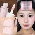 QIBEST Liquid Blush Cream Smooth Velvet Matte Pink Blusher Natural Easy To Smudge Contour Highlighter Multi-purpose Cream Makeup Qme 01