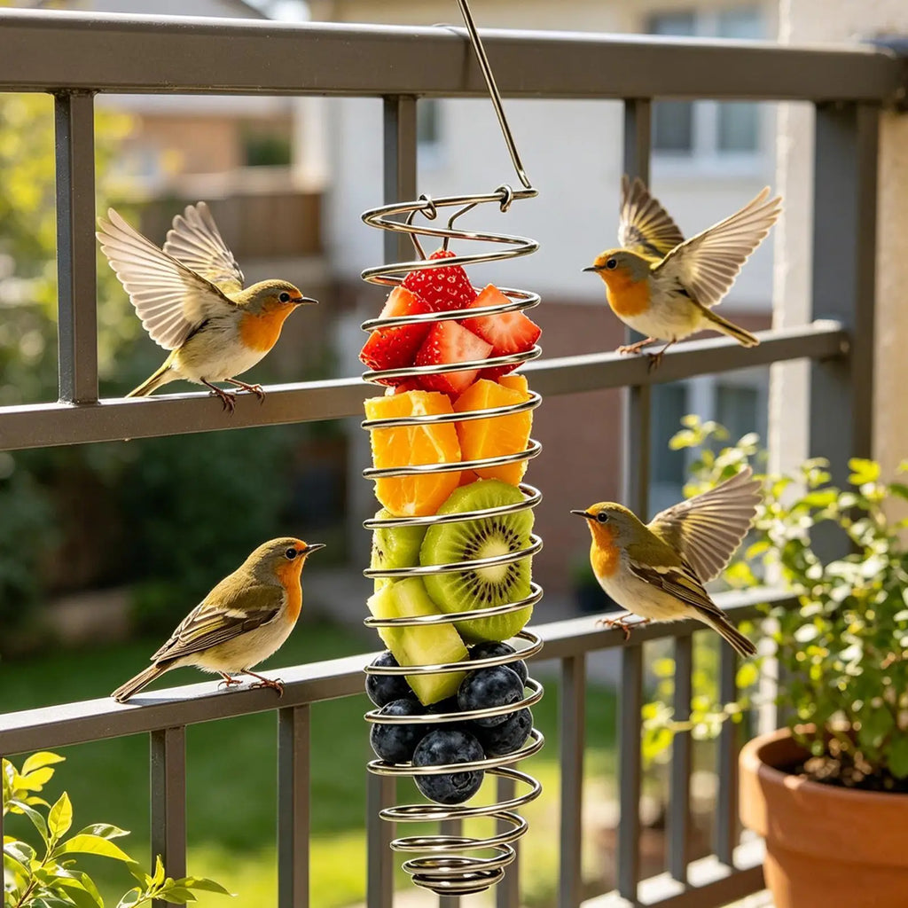 Millet Holder Foraging Fruits Veggies Treat Dispenser Bird Bowls for Cage for Parakeet Cockatiel Parrot Conure Canary Quaker Qme
