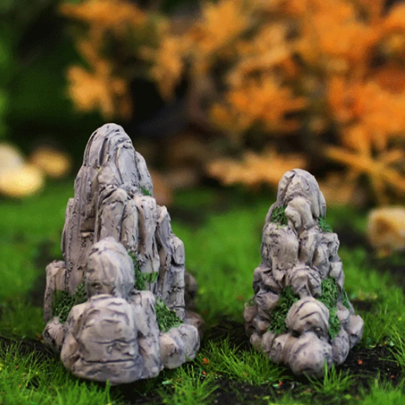 Fairy Garden Accessories Home Decoration Aquarium Rock Mini Mountain Qme