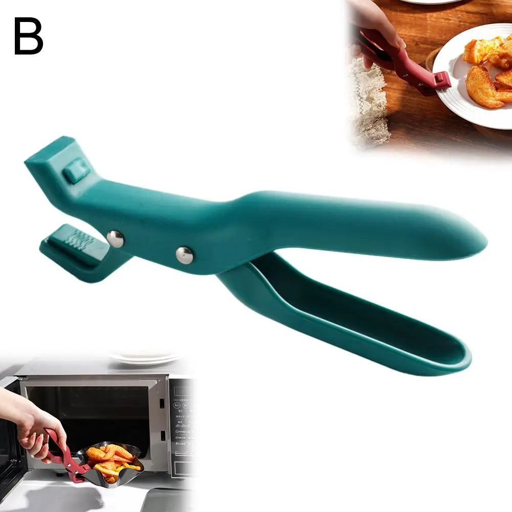 2025 Anti-scald Clip Silicone Kitchen Anti Scald Plate Bowl Dish Pot Holder Anti-hot Clip Lifter Kitchen Accessories Gadget Qme B