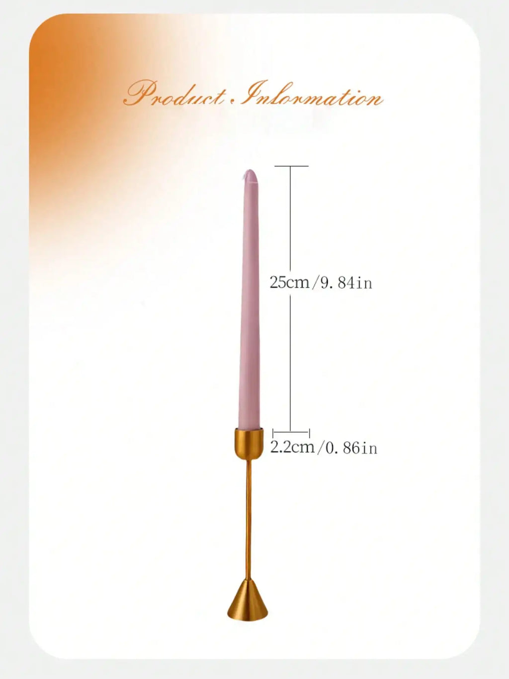 Brown Series Candle Decoration Dinner Smokeless Home Wedding Party Qme